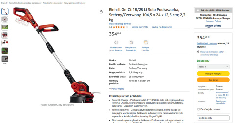 Einhell Ge-Ct 18/28 Li Solo Podkaszarka Einhell Ge-Ct 18/28 Li Solo Podkaszarka