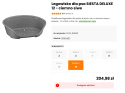 Ciemnoszare, plastikowe legowisko dla dużych psów Ferplast SIESTA DELUXE 12