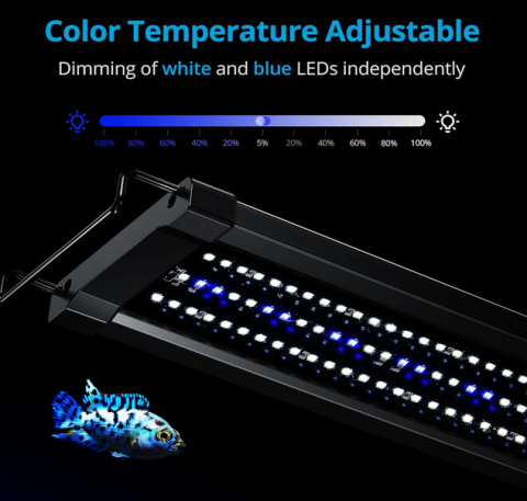 NICREW ClassicLED G2 Oświetlenie do Akwarium, LED, Sterowane, Światło Księżycowe, IP67, 90-125 cm NICREW ClassicLED G2 Oświetlenie do Akwarium, LED, Sterowane, Światło Księżycowe, IP67, 90-125 cm