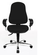 Ergonomiczne Krzesło Biurowe Topstar Support SY z Regulowanymi Podłokietnikami, Czarny