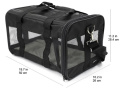 Miękki transporter dla zwierząt Amazon Basics, duży, czarny