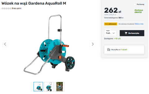 Wózek na wąż Gardena AquaRoll M Wózek na wąż Gardena AquaRoll M
