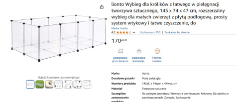 Wybieg dla królików Lionto Wybieg dla królików Lionto
