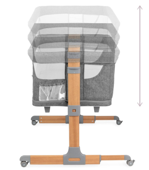 MoMi SMART BED – Łóżeczko 4w1, Szary, 55 x 95 cm MoMi SMART BED – Łóżeczko 4w1, Szary, 55 x 95 cm