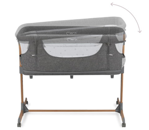 MoMi SMART BED – Łóżeczko 4w1, Szary, 55 x 95 cm MoMi SMART BED – Łóżeczko 4w1, Szary, 55 x 95 cm